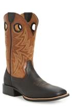 Men's Ariat 'heritage Cowhorse' Square Toe Cowboy Boot M - Black