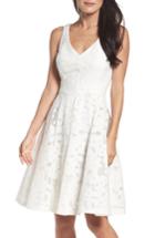 Women's Maggy London Fit & Flare Dress - White