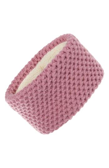 Trouve Fleece Lined Headband, Size - Pink