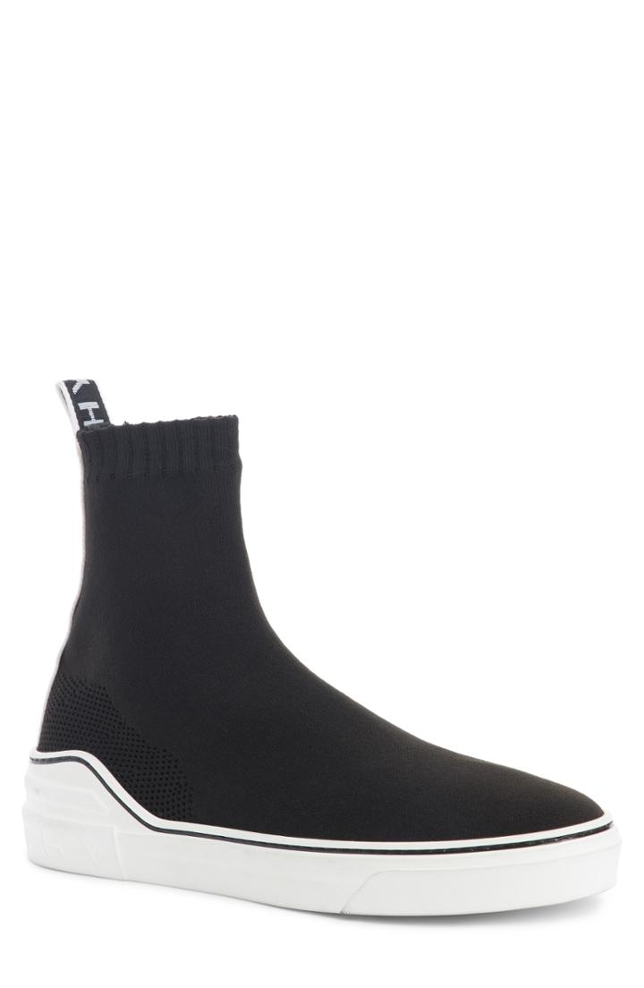 Men's Givenchy George V Hi Sock Sneaker Us / 41eu - Black