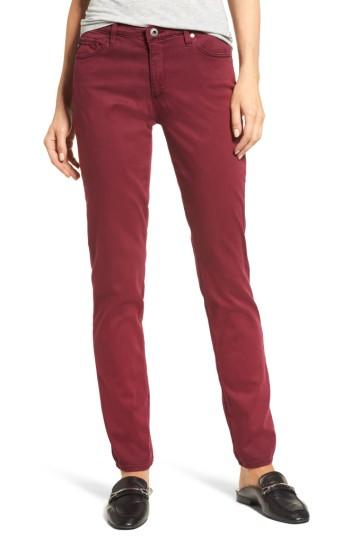 Women's Ag 'the Prima' Cigarette Leg Skinny Jeans - Red