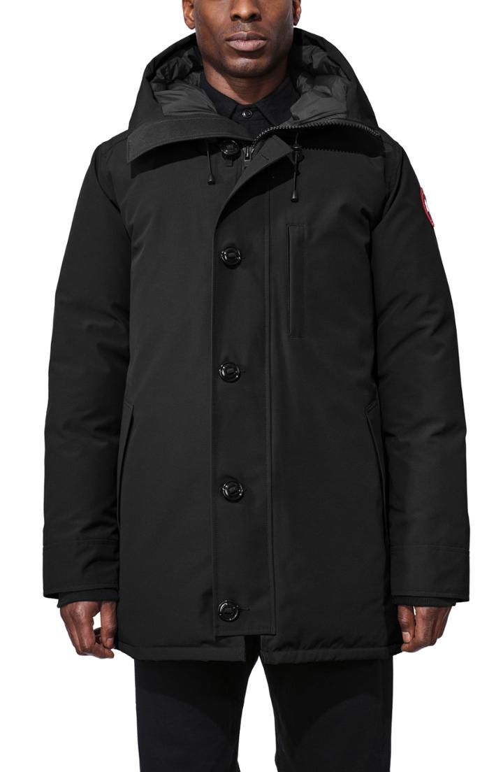 Men's Canada Goose Chateau Slim Fit Down Parka, Size - Black