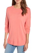 Women's Caslon V-back Sweater - Coral