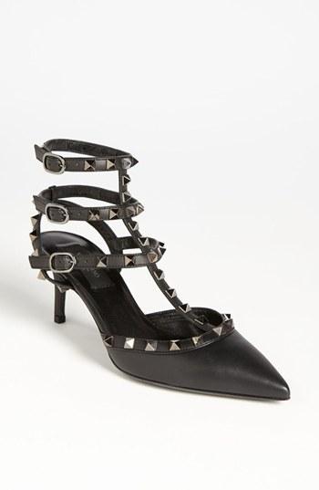 Valentino 'rockstud' T-strap Pump Black