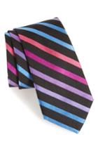Men's Nordstrom Men's Shop Simi Stripe Silk Tie, Size - Blue