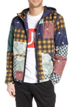 Men's Wesc Patchwork Print Windbreaker, Size - Blue