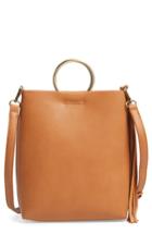 Street Level Mini Faux Leather Ring Handle Tote -