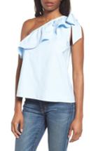 Women's Vineyard Vines One-shoulder Bow Top - Blue