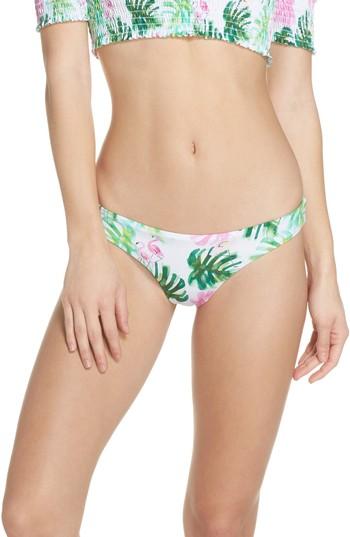 Women's Pilyq Ruched Bikini Bottoms - White