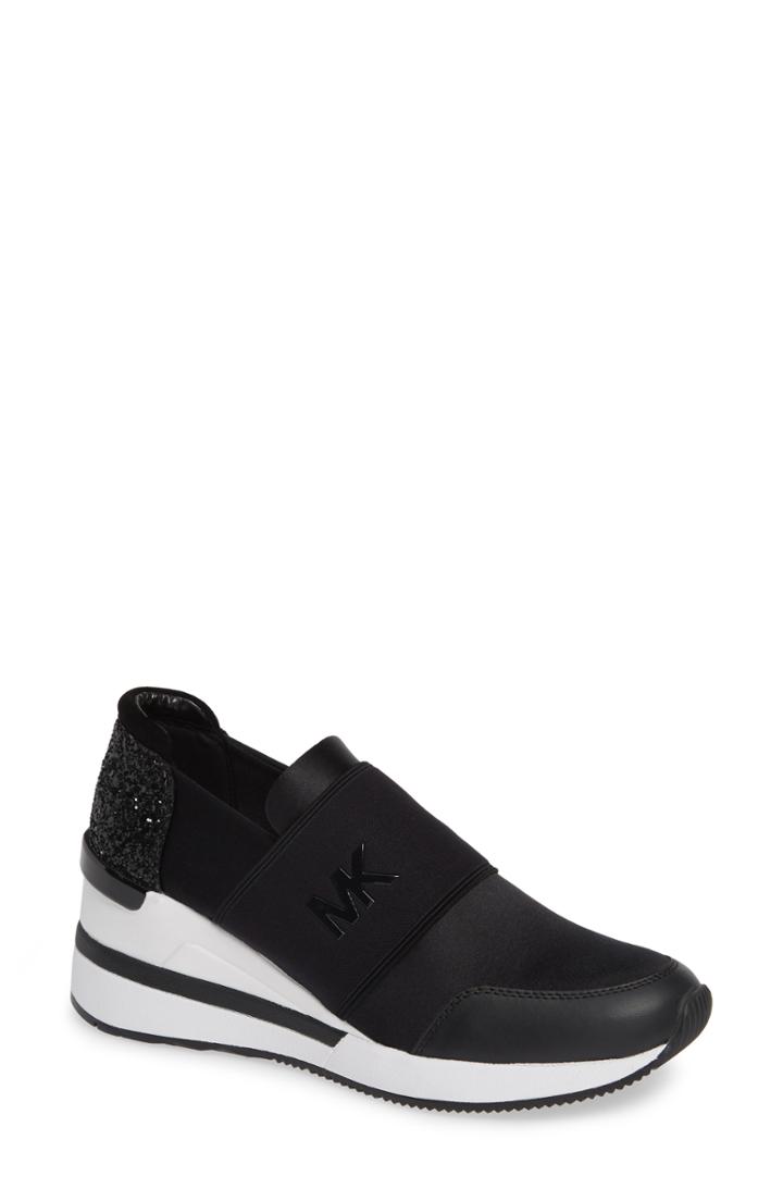 Women's Michael Michael Kors Felix Slip-on Wedge Sneaker