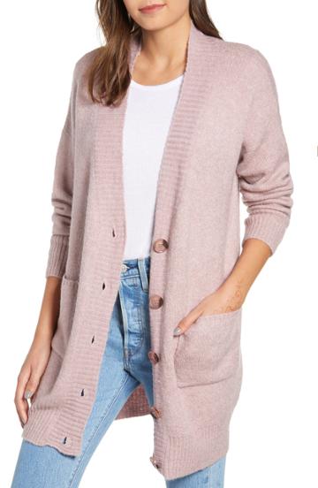 Women's Dreamers By Debut Grandpa Cardigan - Purple