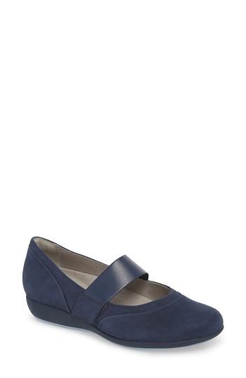 Women's Dansko Kendra Mary Jane Wedge .5-6us / 36eu M - Blue