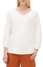 Women's Lafayette 148 New York Matte Crepe Dolman Sweater - White