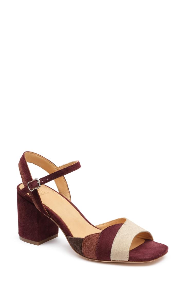Women's Bill Blass Cadence Quarter Strap Sandal M - Burgundy