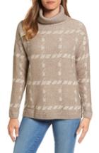 Women's Barbour Glen Knit Merino Wool Blend Turtleneck Sweater Us / 10 Uk - Beige