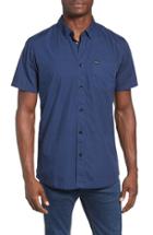 Men's Rvca Daisy Dot Print Shirt - Blue