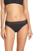 Women's Tommy Bahama Mesh Bikini Bottoms - Black