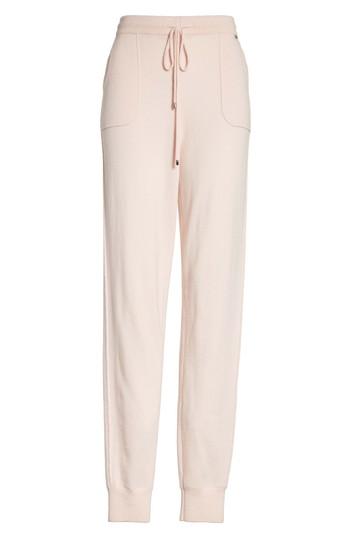 Women's St. John Collection Cashmere Jersey Knit Crop Pants, Size - Pink