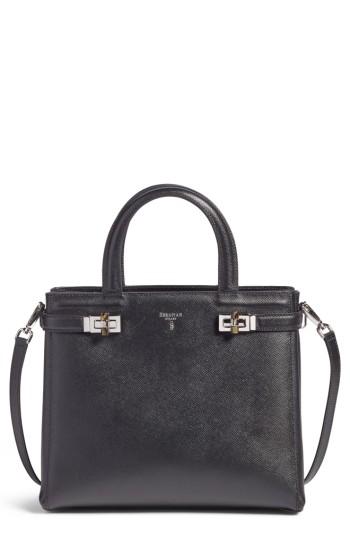 Serapian Milano Small Meline Evolution Leather Bag - Black