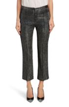 Women's Isabel Marant Lame Straight Leg Pants Us / 34 Fr - Metallic