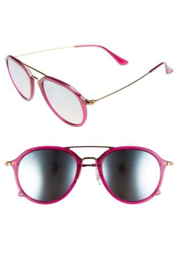 Women's Ray-ban Youngster 53mm Aviator Sunglasses - Fuchsia