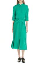 Women's Grey Jason Wu Twist Waist Twill Dress - Green