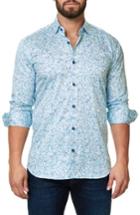 Men's Maceoo Luxor Abstract Minix Slim Fit Sport Shirt (s) - White