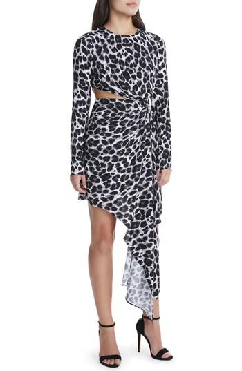 Women's Afrm Amos Cutout Dress - Grey