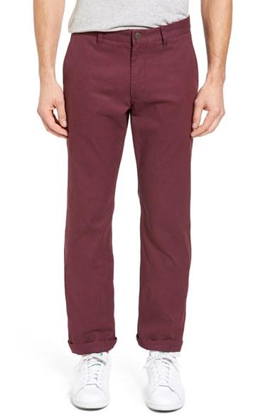 Men's Bonobos Straight Fit Washed Chinos X 32 - Red