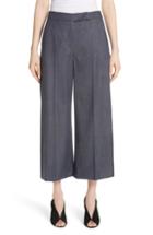 Women's Max Mara Revere Wool Crop Pants Us / 38 It - Blue