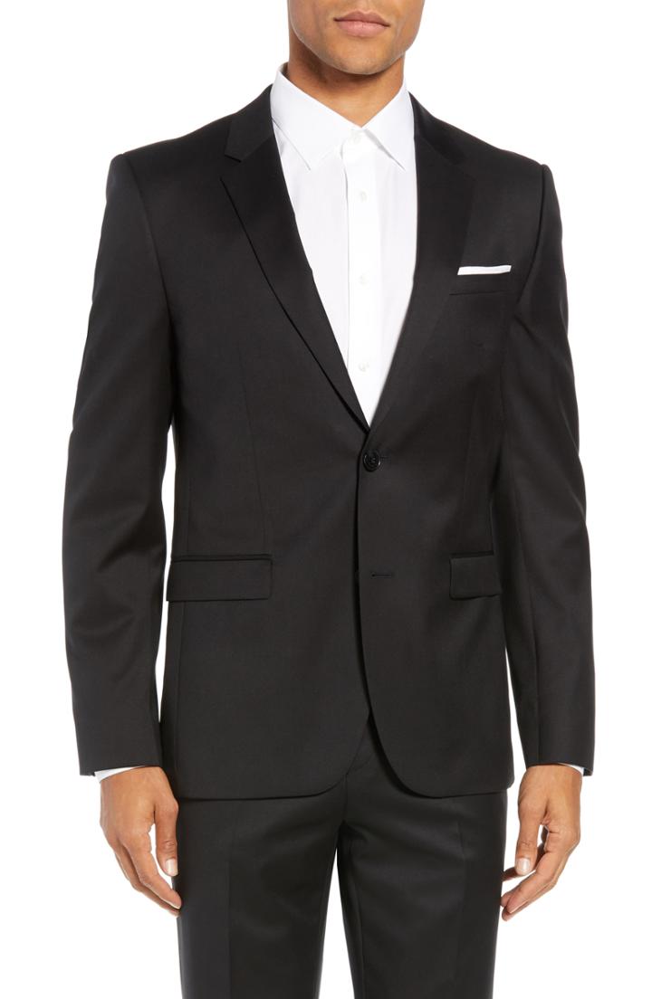 Men's Hugo Aldon Extra Slim Fit Sport Coat R - Black