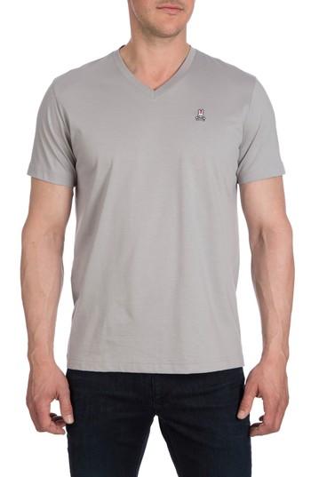 Men's Psycho Bunny V-neck T-shirt (xl) - Grey