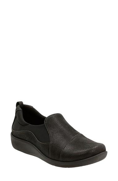 Women's Clarks 'sillian Paz' Slip-on Sneaker M - Black