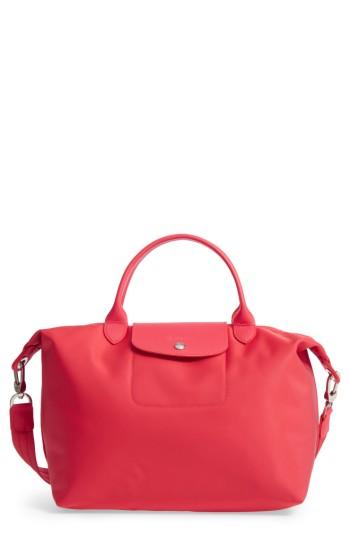 Longchamp 'small Le Pliage Neo' Nylon Tote - Pink