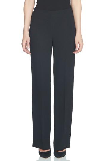 Women's Cece Crepe Straight Leg Pants - Black