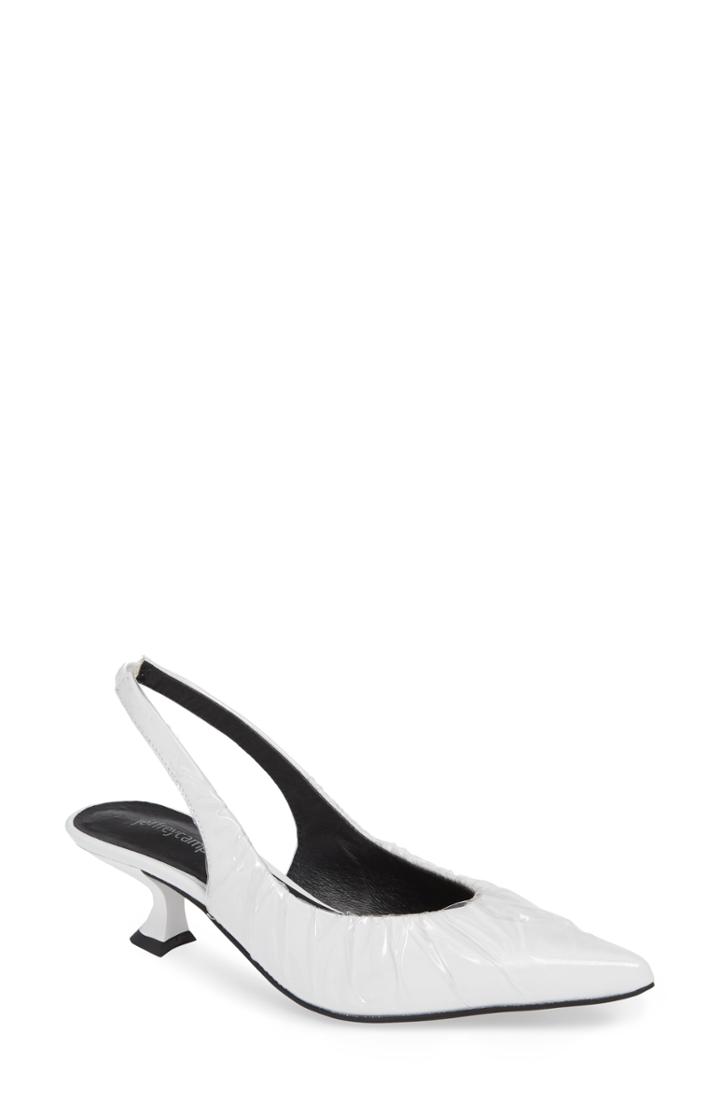 Women's Jeffrey Campbell Amulet Slingback Pump .5 M - White