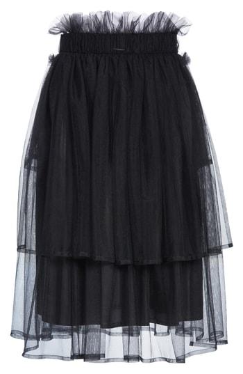 Women's Noir Kei Ninomiya Tulle Overlay Midi Skirt
