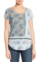 Women's Lucky Brand Mix Paisley Tee