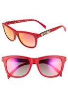 Women's Moschino Basic 53mm Polarized Sunglasses - Red