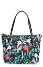 Kate Spade New York Watson Lane - Small Maya Print Nylon Tote - Black