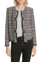 Women's Iro Sense Tweed Jacket Us / 36 Fr - Purple
