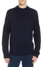 Men's French Connection Fisherman Wool Blend Crewneck Sweater - Blue