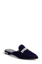 Women's Stuart Weitzman Guamule Imitation Pearl Embellished Mule M - Blue