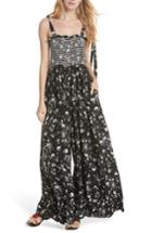 Women's Free People Color My World Floral Jumpsuit, Size - Black