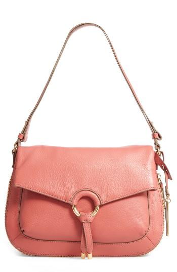 Vince Camuto Adina Leather Shoulder/crossbody Bag - Pink