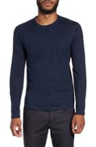 Men's Boss Tenison Long Sleeve T-shirt, Size - Blue