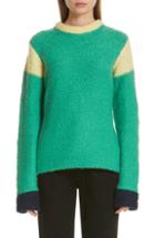 Women's Eckhaus Latta Kermit Colorblock Sweater - Green