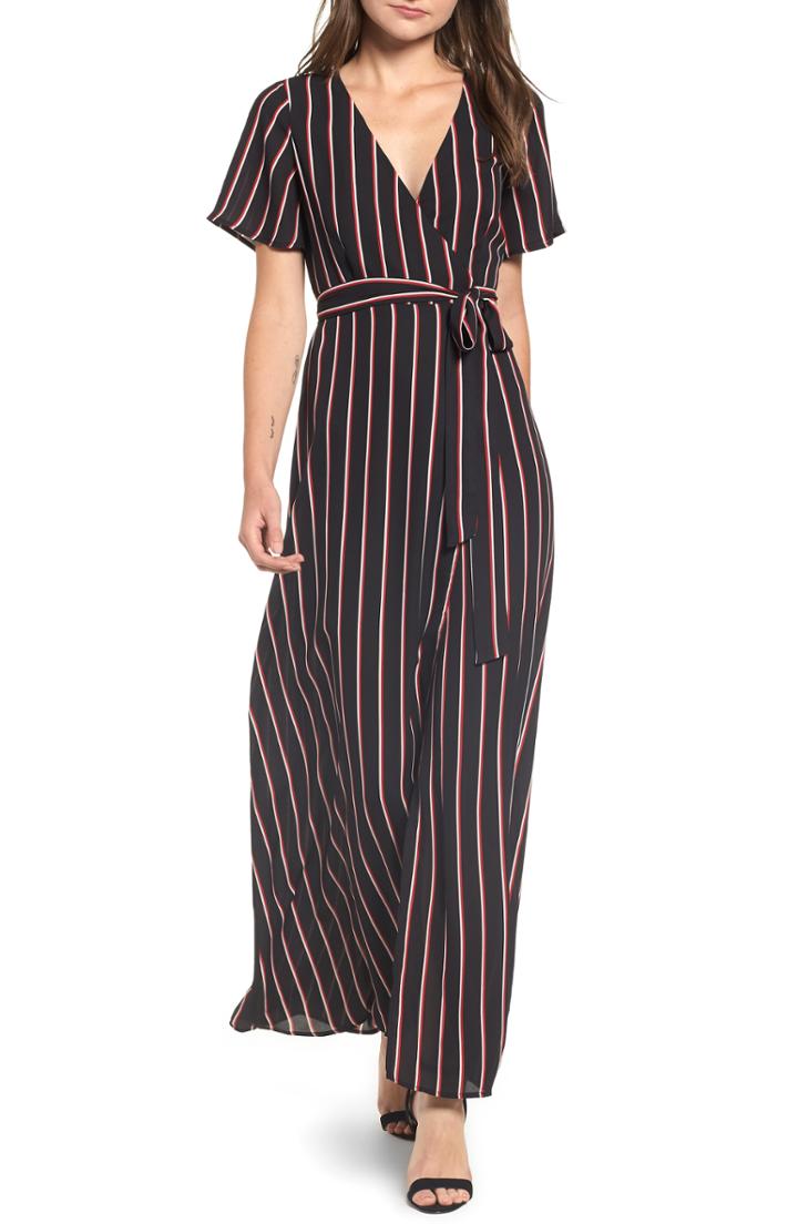 Women's Leith Wrap Maxi Dress - Black