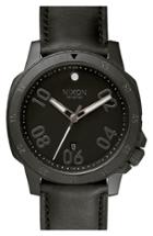 Men's Nixon 'the Ranger' Leather Strap Watch, 44mm