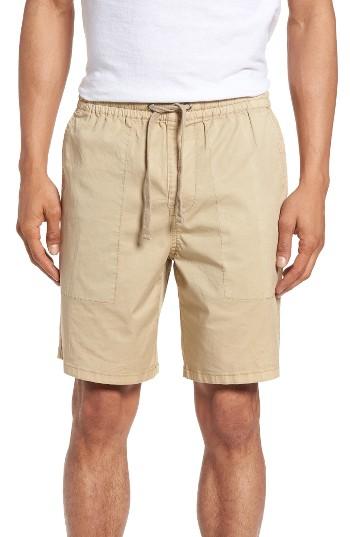 Men's Original Penguin Stretch Twill Drawstring Shorts - Beige